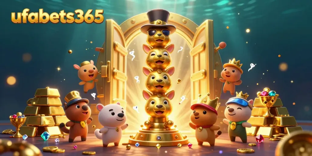 Engage with thrilling gaming adventures at ufabets365 with vibrant 3D illustrations of casino elements.