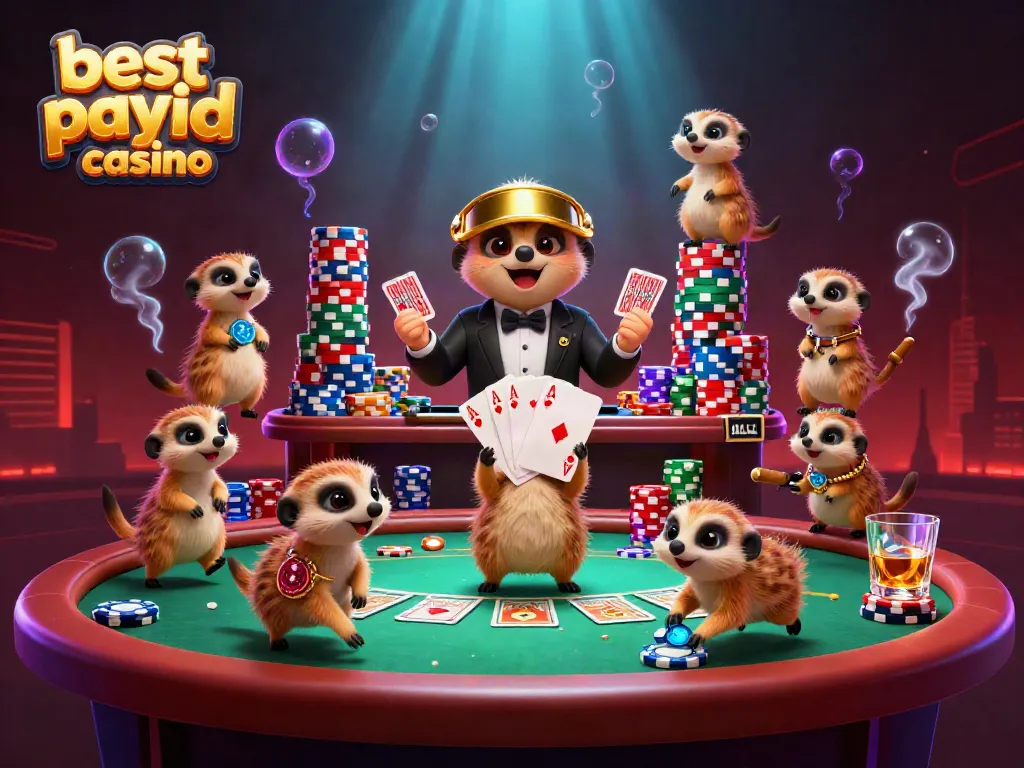 Experience the excitement of the best PayID casino with meerkats operating an animated casino.