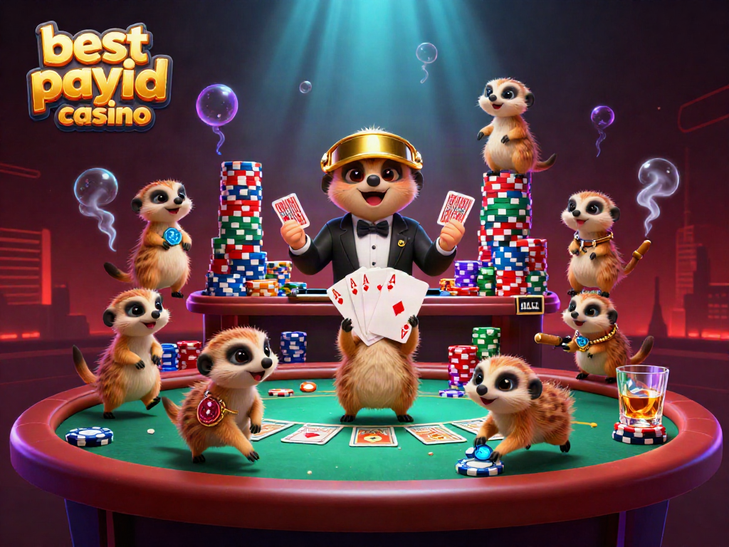 Experience the excitement of the best PayID casino with meerkats operating an animated casino.