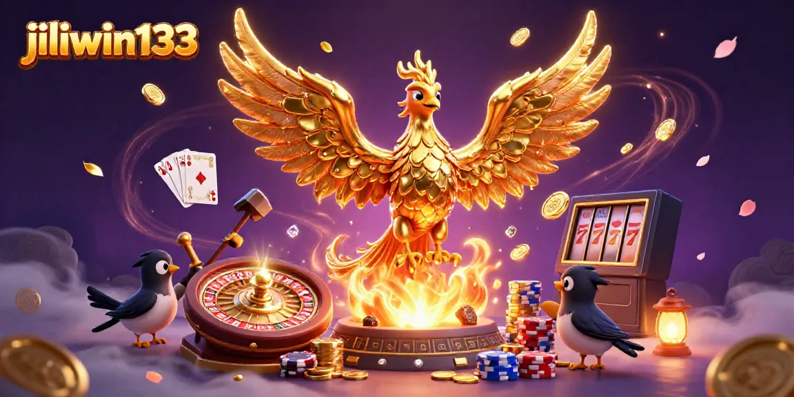 Experience the thrill of jiliwin133 as molten golden phoenixes ignite casino excitement.