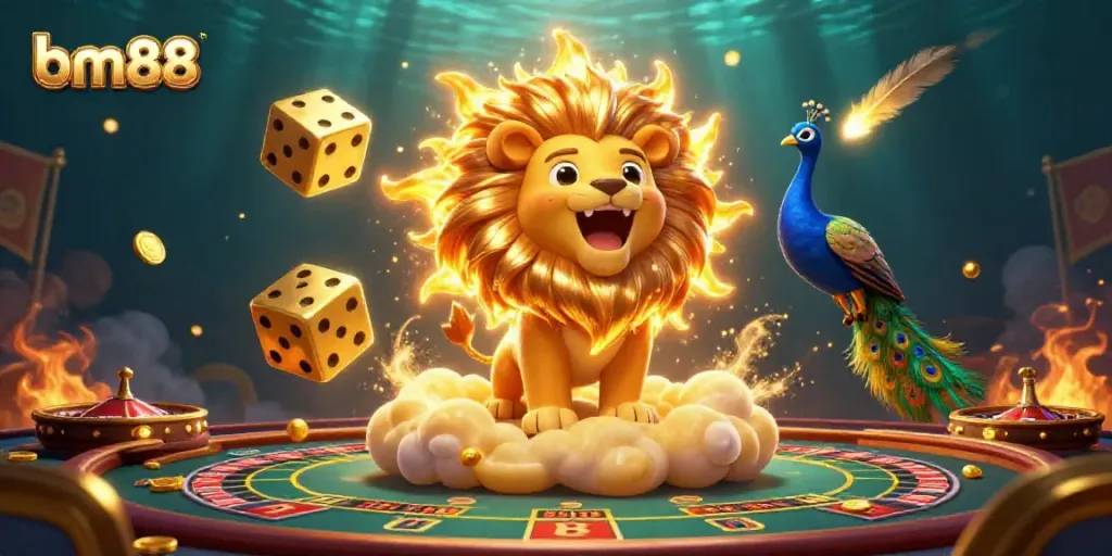Experience thrilling gameplay with bm88's vibrant casino gaming scene featuring unique characters and elements.