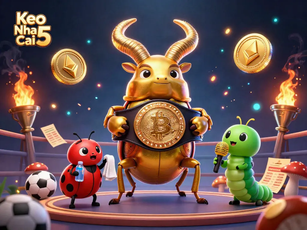 Engage with Keo Nha Cai 5's vibrant sports betting scene featuring a dynamic beetle champion