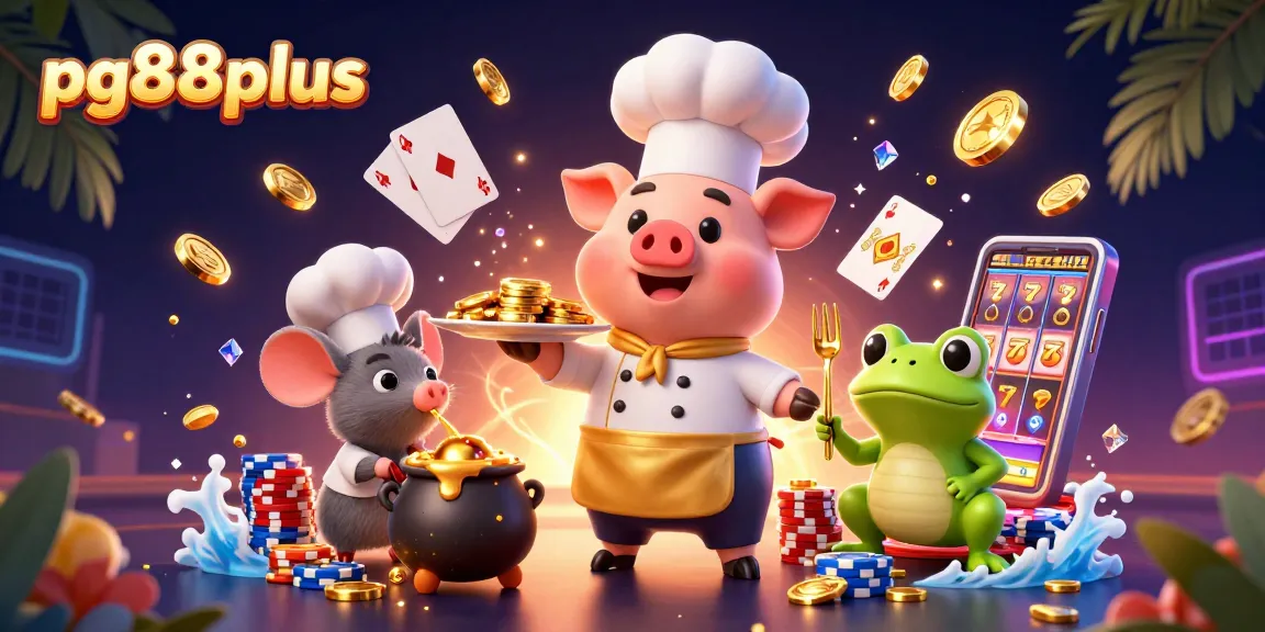 Experience thrilling games at pg88plus with gourmet gold coins and vibrant casino elements.