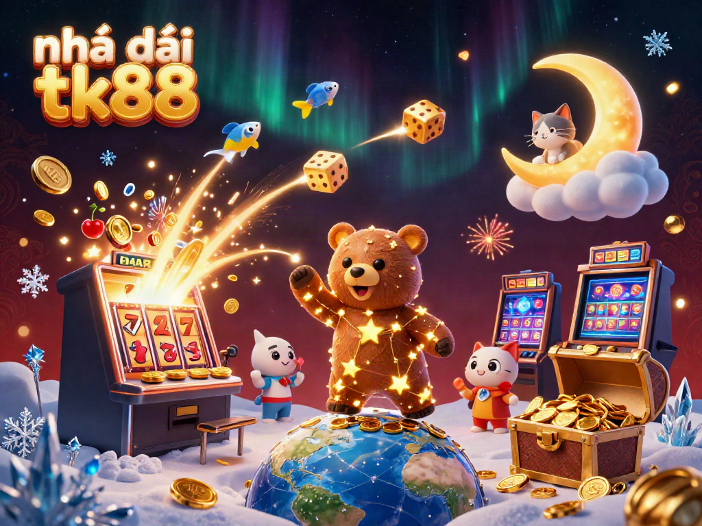 Experience the thrill at Nhà cái tk88 with vibrant 3D casino characters and jackpot excitement.
